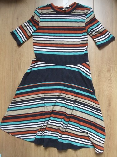 Neu strickkleid gerippt - strickkleid,